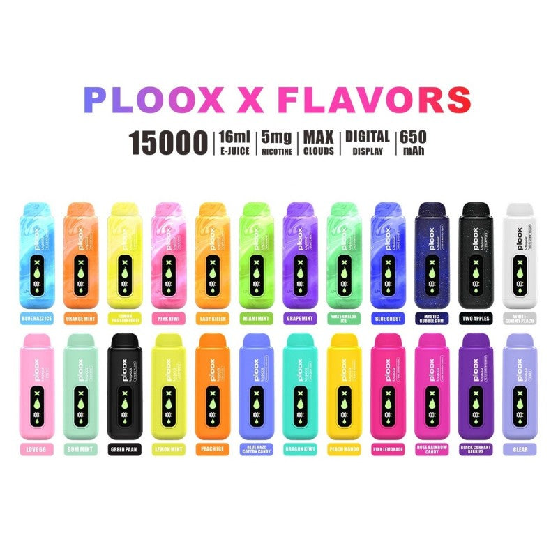 Elevate Your Vaping Experience with Ploox X By Luxpodz 15K Puffs Disposable