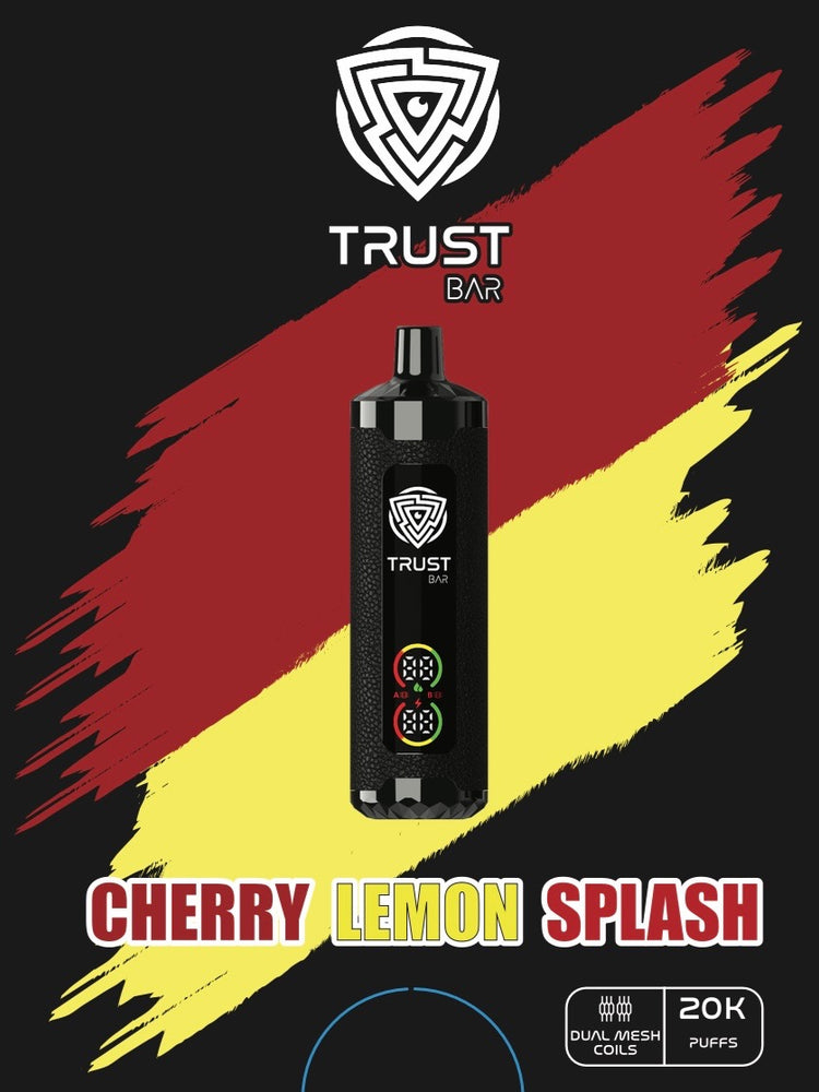 
                  
                    TRUST BAR DISPOSABLE 20k PUFFS 22ML 5MG Dual Mode Rechargeable
                  
                