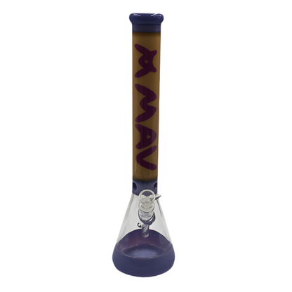 MAV 18" HERMOSA BEAKER BONG PURPLE/BUTTER