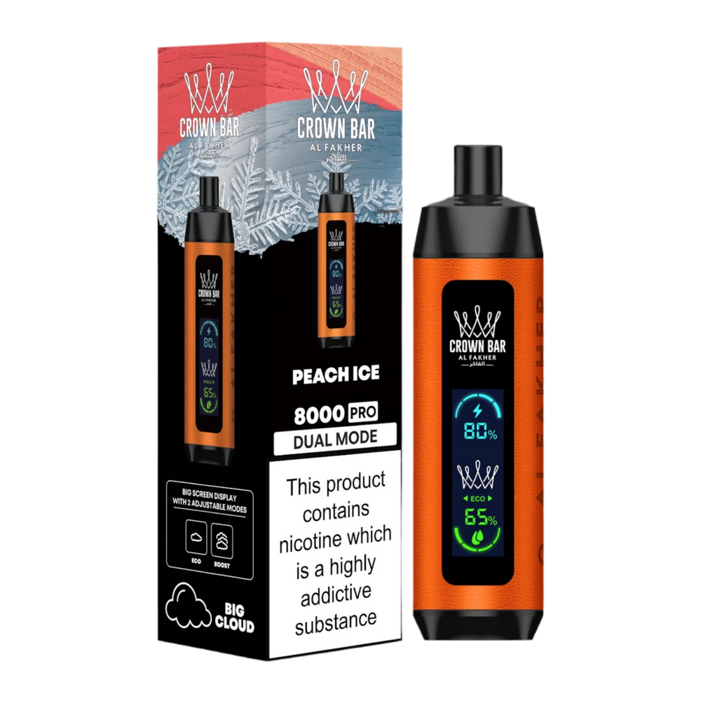 AL Fakher Crown Bar premium vape luxury DIFC brunch table - Al Fakher Crown Bar 8000 Pro Dual Mode Rechargeable ...
