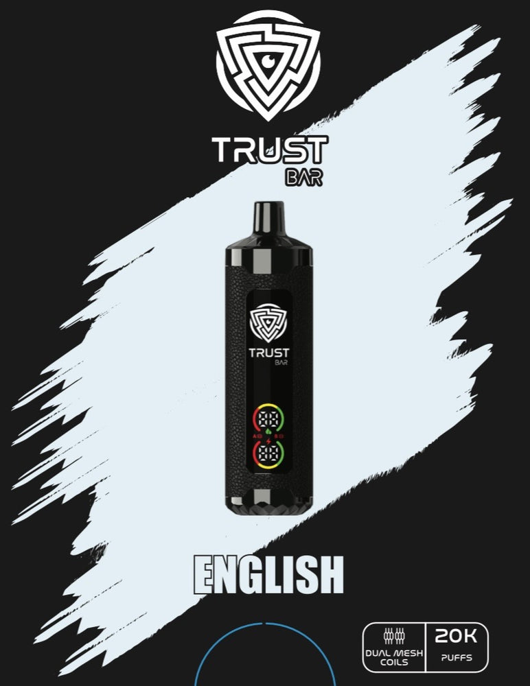 
                  
                    TRUST BAR DISPOSABLE 20k PUFFS 22ML 5MG Dual Mode Rechargeable
                  
                