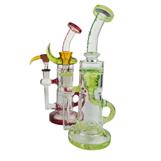 Cheech Glass - 9" Inner Recycler water pipe