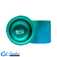 Load image into Gallery viewer, Neu Dry Herb Aluminum Grinder With Ashtray &amp; Storage Top - 63 mm - 4 Parts
