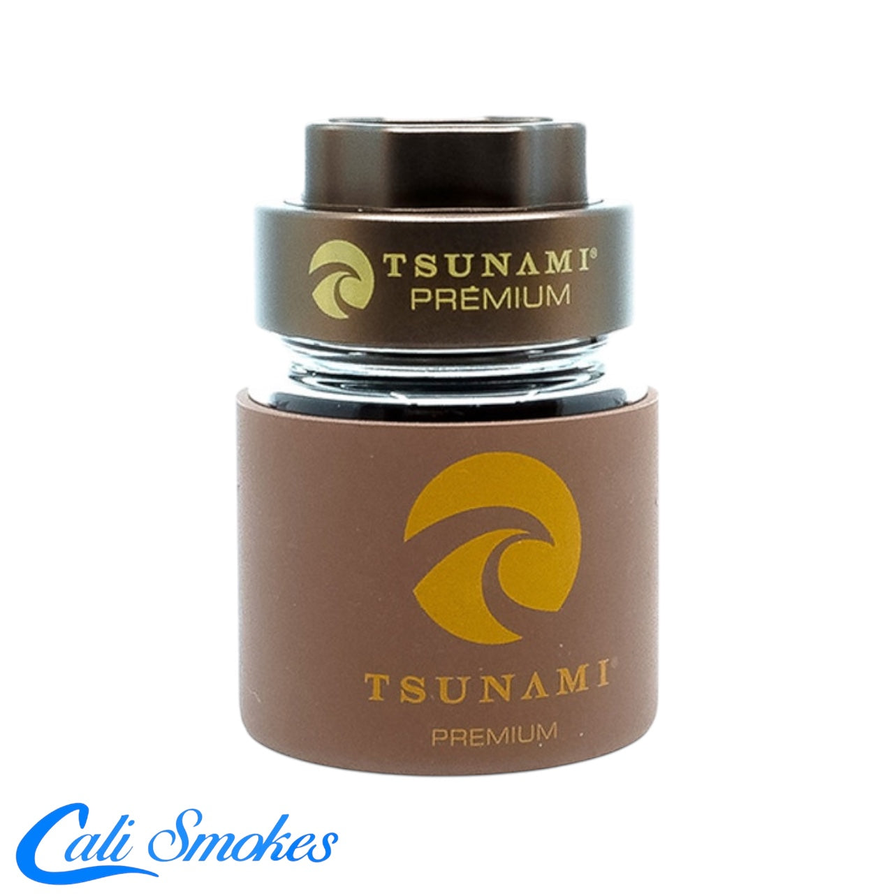 Tsunami Premium Metal Grinder Air Tight Glass Jar With Locking Lid