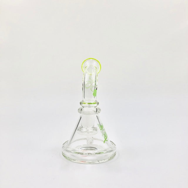 CHEECH & CHONG STRAWBERRY 7 IN BEAKER DAB RIG. COLOR APPLE GREEN
