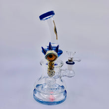 Load image into Gallery viewer, BIG MOM SMOKING 10&quot;  FISH DESIGN ON SIDE BLUE COLOR

